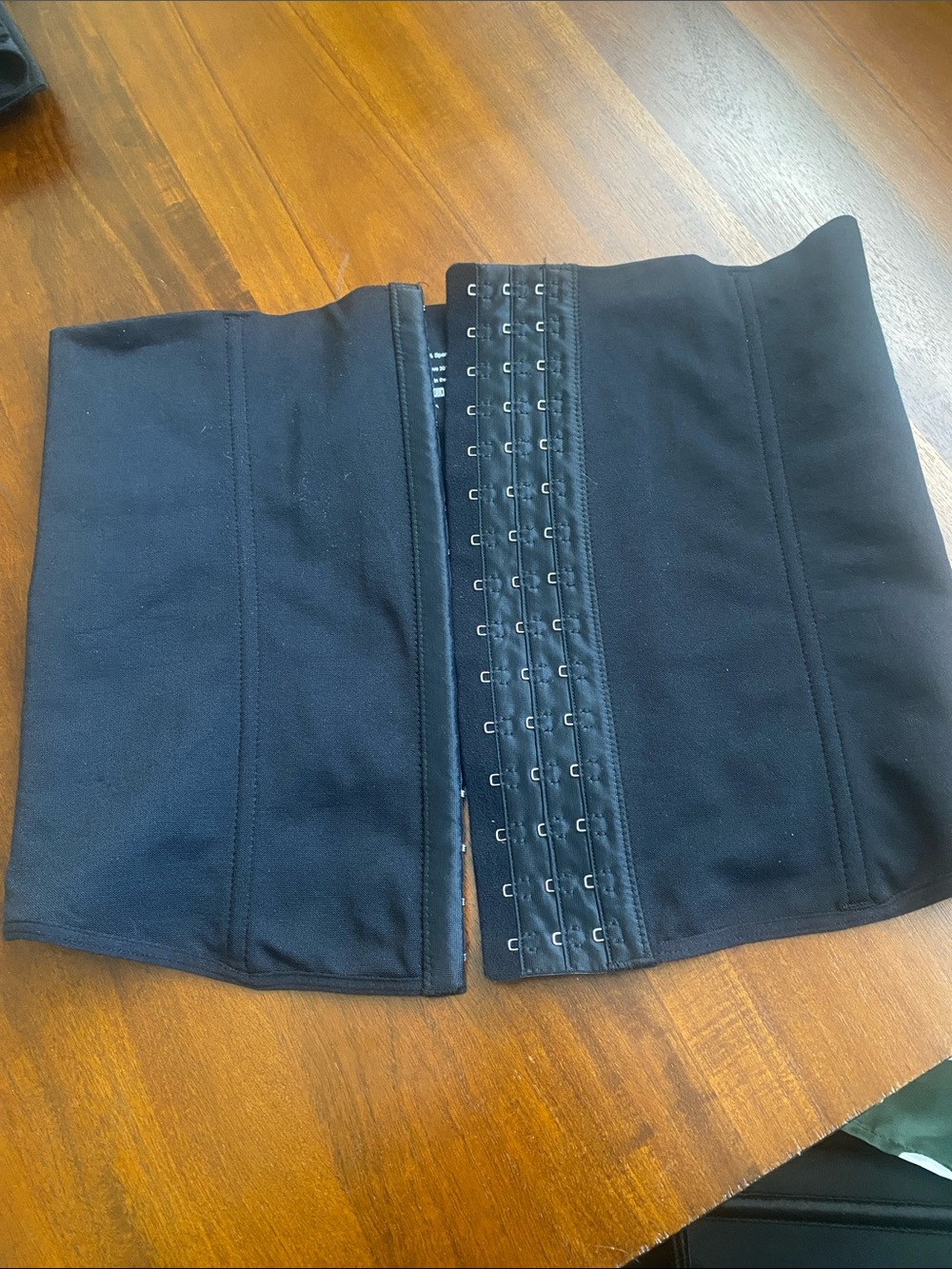 Black Hook-and-Eye Waist Trainer